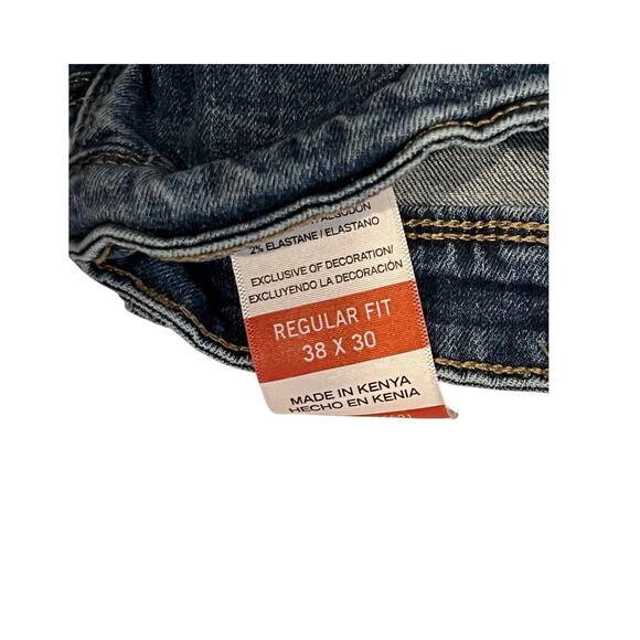 Wrangler Regular Fit Jeans Mens 38x30 - Picture 4 of 5